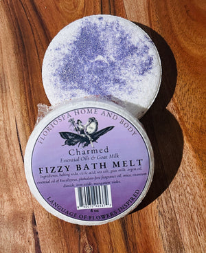 Essential Oils & Goat's Milk Fizzy Bath Melt Charmed