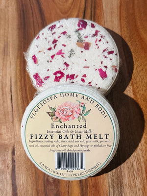 Essential Oils & Goat's Milk Fizzy Bath Melt Enchanted