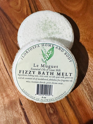 Essential Oils & Goat's Milk Fizzy Bath Melt Le Muguet
